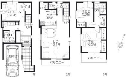 平面図-A・B棟共通