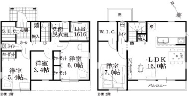 E棟建物平面図