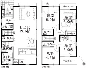 D棟建物平面図