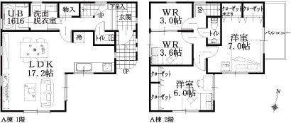 A棟建物平面図