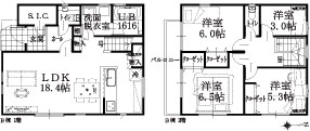 北側 B棟建物平面図