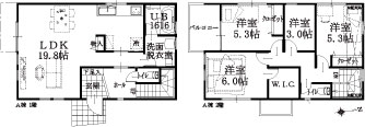 北側 A棟建物平面図