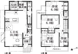 北側 D棟建物平面図