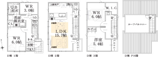 D棟建物平面図