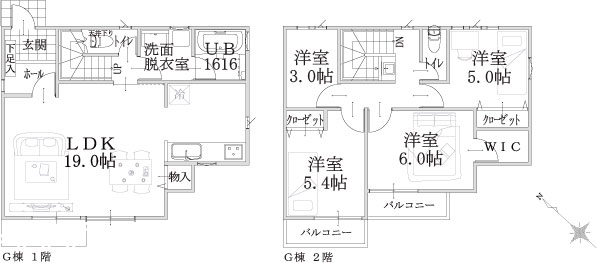 G棟建物平面図