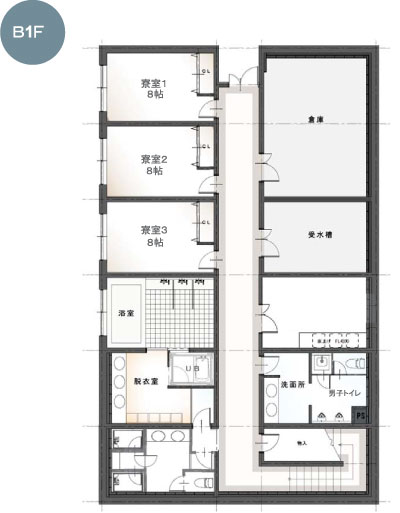 地下1階平面図